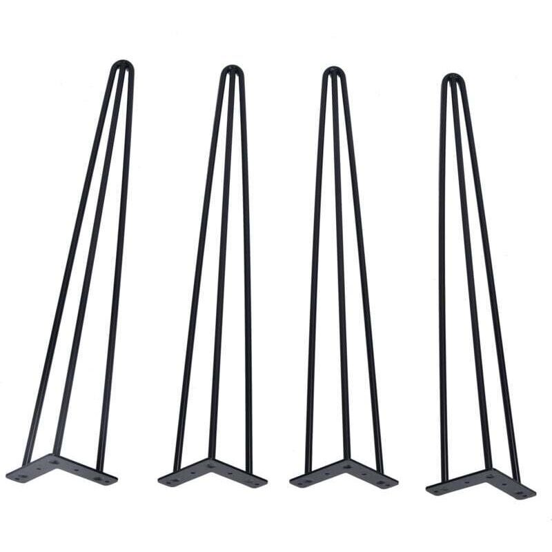 4-teiliges Set, 71,1 cm/76,2 cm, Haarnadel-Möbelbeine aus Metall, Tischbeine aus massivem Eisen für Laptop-Computer (76,2 cm) - Ulisem