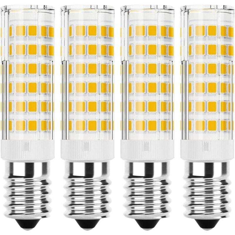 YMYNY 4er-Set E14-LED-Lampen, 7 W, 6000 K, kaltweiße LED-Maisbirne, E14-LED-Äquivalent-Halogenlampe, nicht dimmbar, kein Flackern, 360°-Licht für