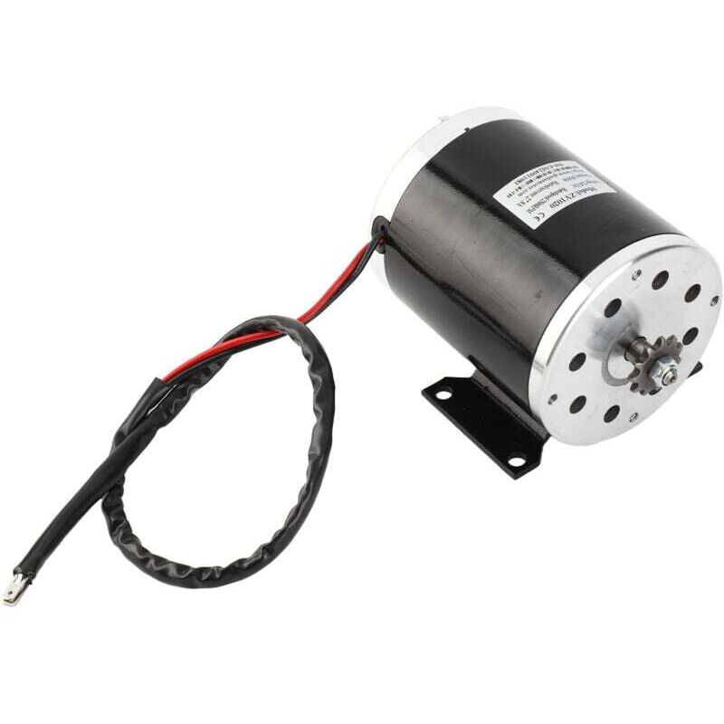 Ulisem 500 W DC 24 V Elektrobürstenmotor mit Halterung, elektrischer Bürstenmotor, Elektromotor für Heimwerker, Elektroroller, Elektrofahrrad, Gokart