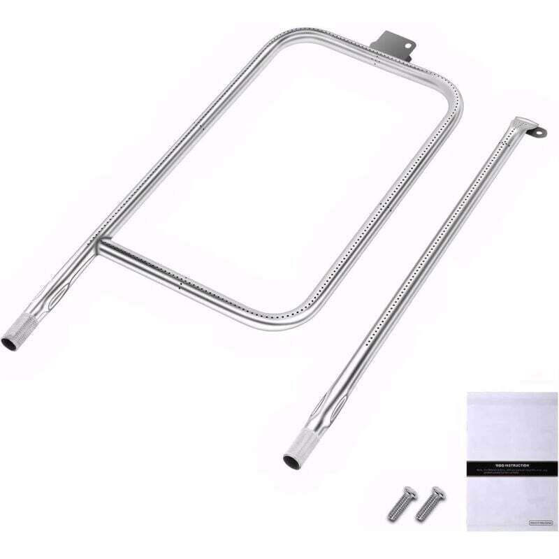 Ulisem 61,6 x 26,4 cm Brennerrohr 65032 für Weber Q300 Serie Q320, Q3000, Q3200, Edelstahl-Rampen-Gasgrill-Zubehör