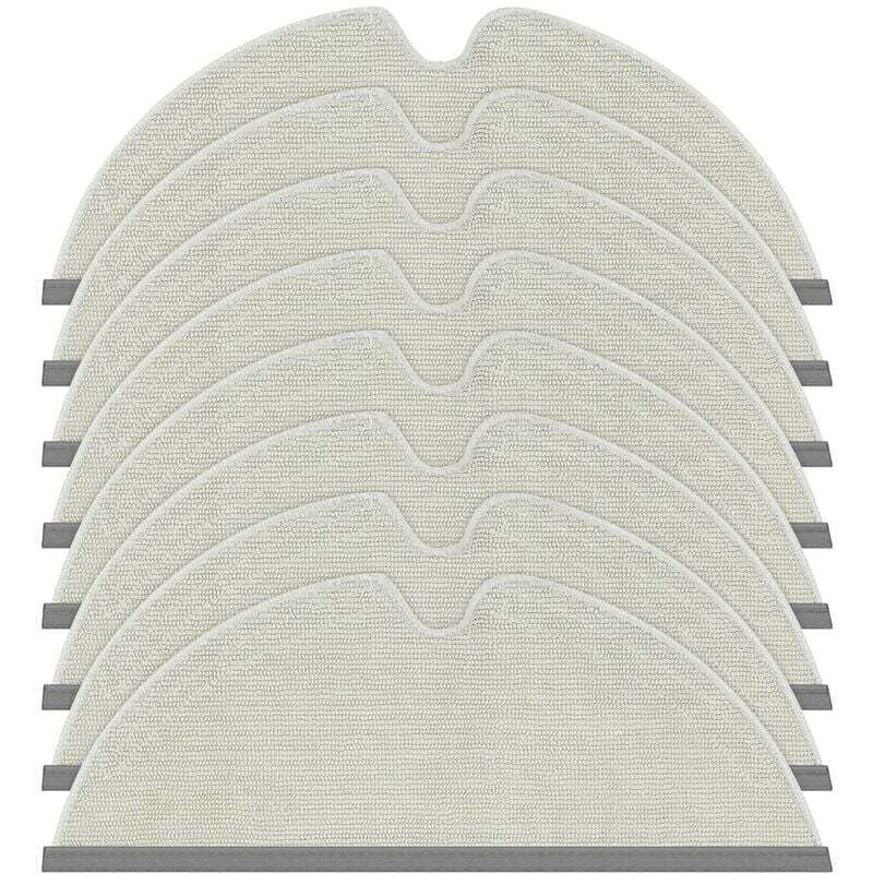 Ulisem 8 Stück Q7 Ersatz-Mopptücher für Xiaomi Roborock Q7/Q7+/Q7 MAX/Q7 MAX+ S5 S50 S51 S55 S5 MAX S6 S6 Max S6 MAXV S6 Pure und EFilter Serie