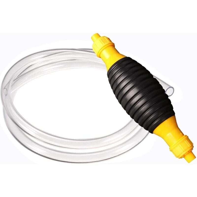Ulisem Benzin-Handpumpe, Kraftstoff-Umfüllpumpe 8 mm, 2 m, Handpumpe, Siphon, Nothandpumpe, Absaugung für Benzin, Diesel, Öl, Wasser, Flüssigkeiten,
