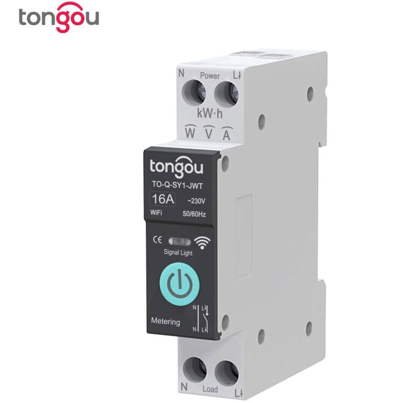 Ulisem - Ein tuya WiFi Smart Switch, kabellose Fernbedienung, mobile Fernsteuerung, Zähltimer, Smart Home mit Messung, Tuya, Smart Life