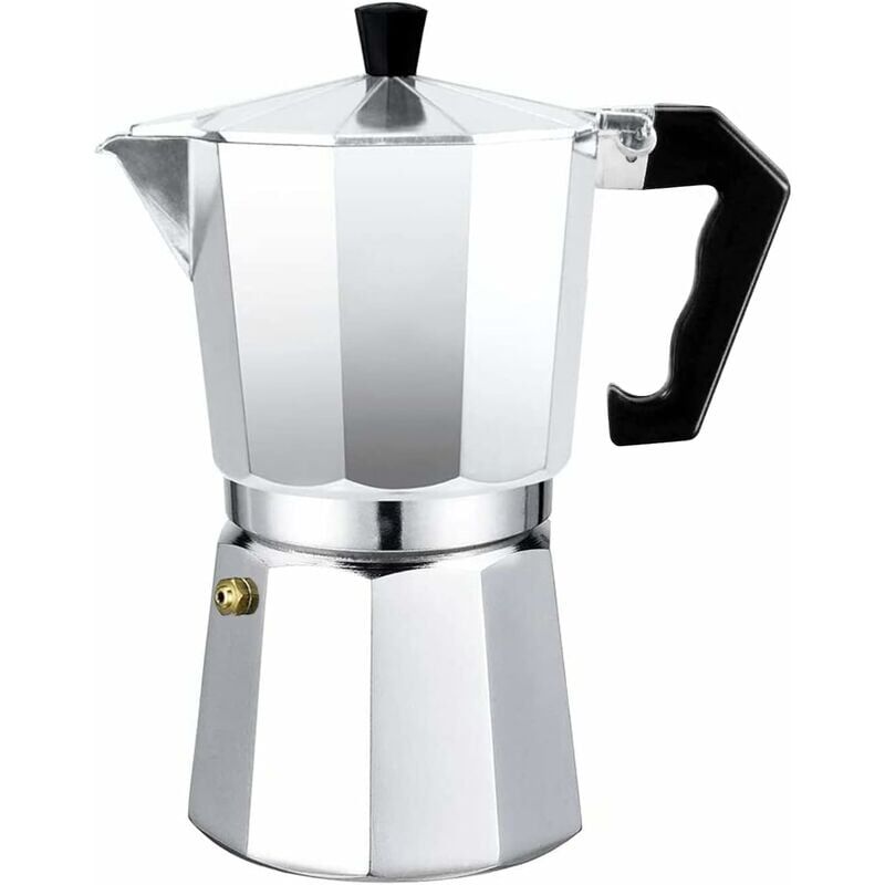 Italienische Moka Express Aluminium-Espressomaschine – transparenter Deckel (9 Tassen à 450 ml) - Ulisem
