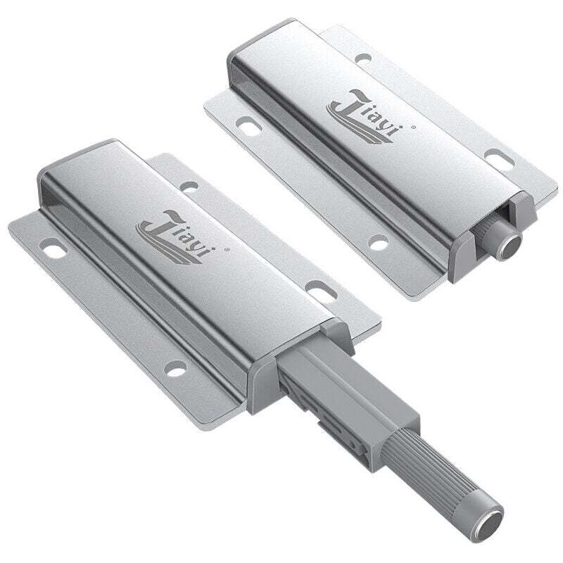 Push-to-Open-Magnettürschrank Jiayi 2 Stück Aluminium-Magnetriegel-Türverschluss Push-Open-Dämpfer für Schrankverschlusssystem Schublade - Ulisem
