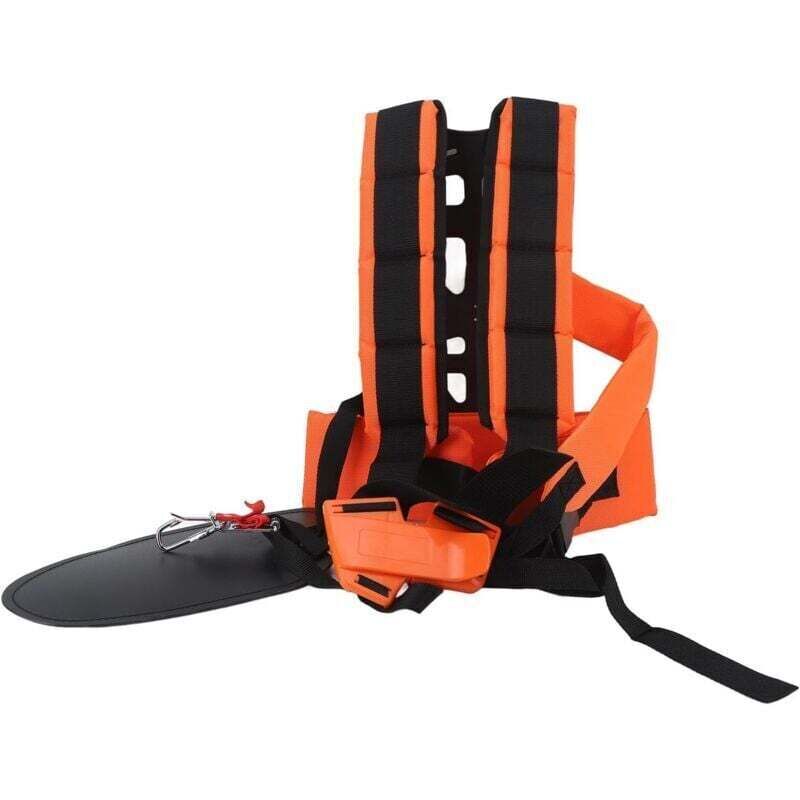 Ulisem Rasenmäher-Doppelgurt, bequemer, verstellbarer Kraftgurt, praktischer, bequemer Schultergurt, Rasenmäher-Doppelschultergurt für Freischneider