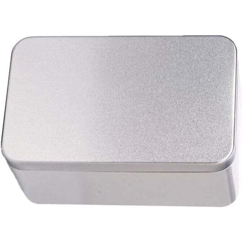 Ulisem Rechteckige Metallbox - Weißblech - 13 x 8 x 6 cm