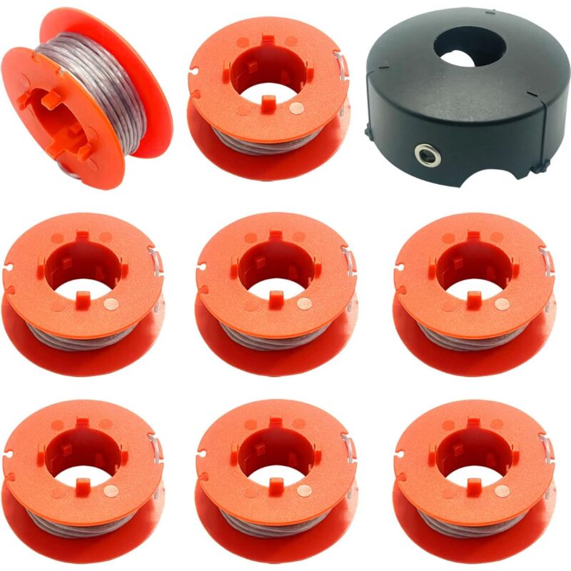 Ulisem Spule und Faden für Bosch Zahnbürste, Automatikfaden für Zahnbürste ART 23 26 30 COMBITRIM EASYTRIM, 8 m, F016800175 (8 Spulen + 1 Hülle)