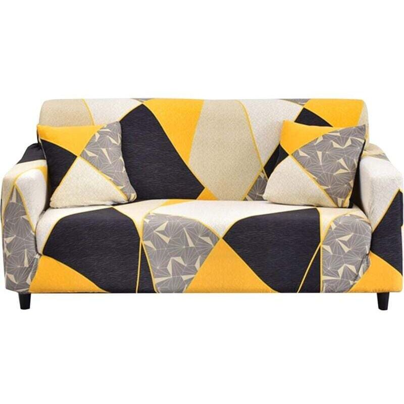 Stretch-Sofabezug, universeller Sofabezug, dekorativer Schutz, Couchbezug, 2-Sitzer (Textur) - Ulisem