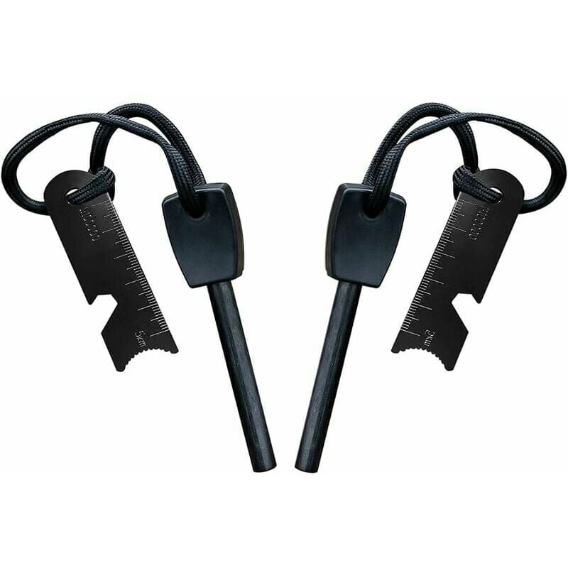 Ulisem - Survival-Feuerstein, Feuerstarter mit Schaber, wasserdicht, 10.000 Funken bei 3.000 Grad, 8-mm-Stab, Magnesium-Feuerstahl – Feuerstarter,