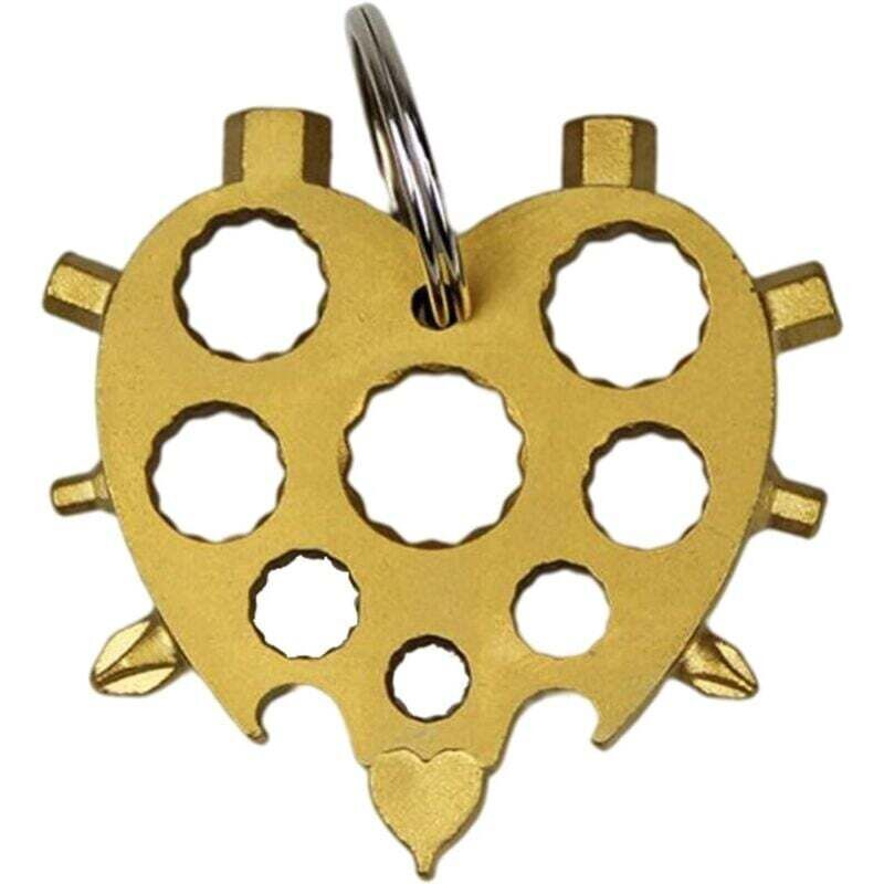 Ulisem Tragbares Allmächtiges Werkzeug, Edelstahl, Schneeflocken-Multitool, Schraubendreher, Flaschenöffner für Outdoor-Reisen, Camping, Abenteuer,