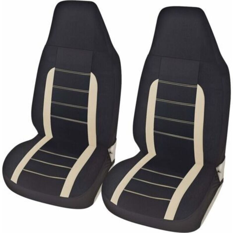Ulisem Universal-Autositzbezüge für vorne, Triomphe Universal-Autositzbezüge-Set, Tuning-Autozubehör (beige)