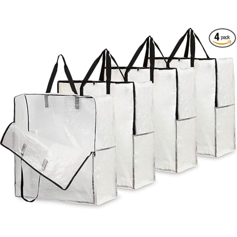 Ulisem Wäschesäcke, strapazierfähig, zur Aufbewahrung von Kleidung, Bettwäsche und Bettdecken in der Garage, auf dem Dachboden oder unter dem Bett,