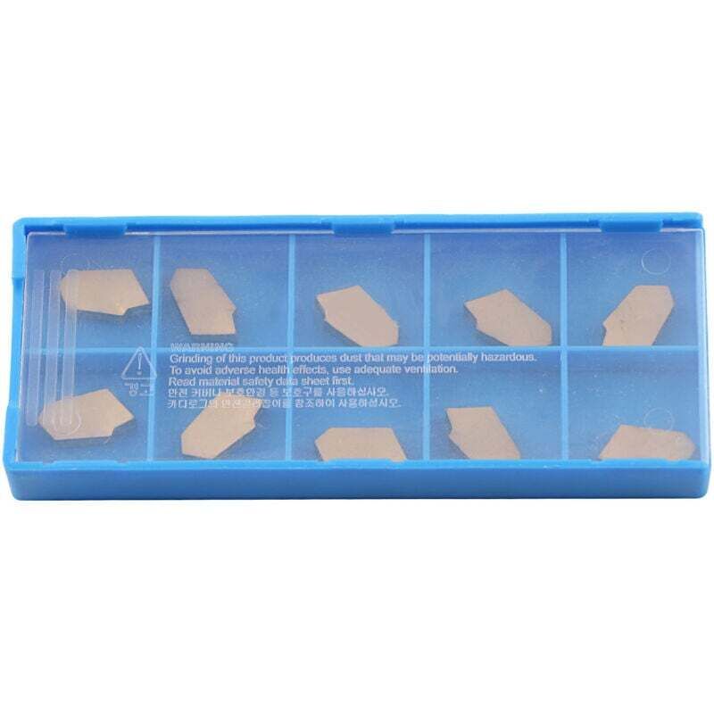 Ulisem 10 Stück Hartmetall-Dreheinsätze, CNC-Hartmetall-Einsatzklinge, Drehbank-Hartmetalleinsatz GTN3 HW190223113 für Drehbank-Drehwerkzeughalter