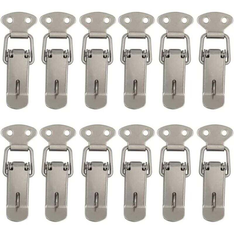 Ulisem12Pcs Hebel Haube Schloss Riegel Federbelastete Schloss Werkzeugkasten Schrank