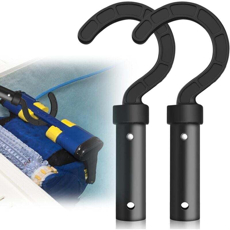 Ulisem - 2pcs Poolroboter-Haken, Haken für Poolroboter-Reiniger, Poolstangenhaken für alle Poolroboter-Staubsauger, Pool-Staubsauger-Kehrhaken für