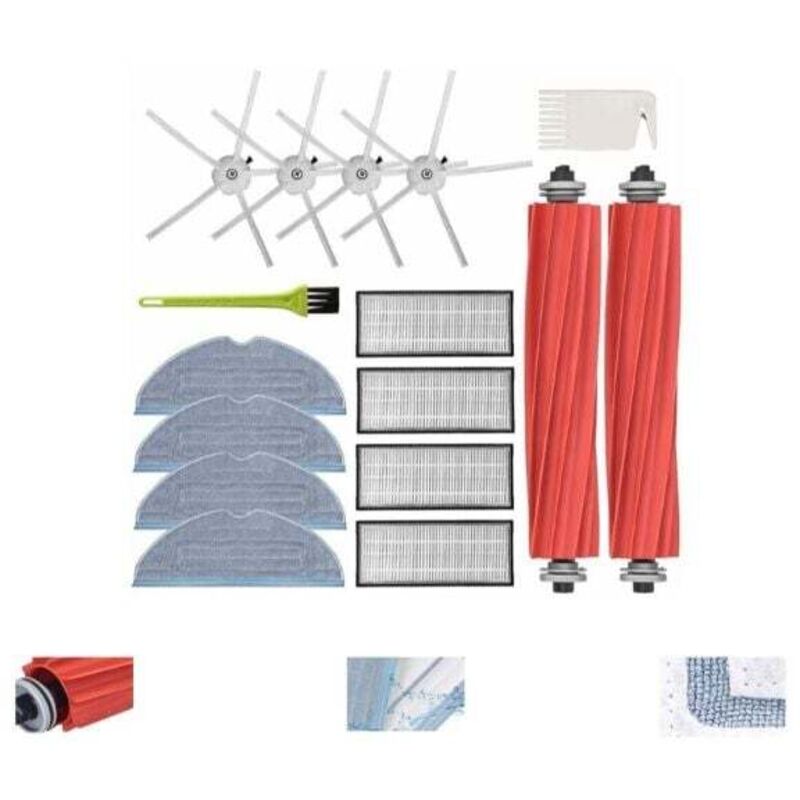 Ulisem6pcs Mopptuch für Roborock S7 S7 Plus S7 Max Ersatzteile Zubehör für Roborock S7 T7s T7s Plus Roboter-Staubsauger-Kit 3