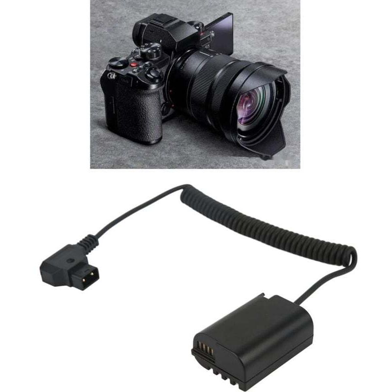 UlisemD Tap to DMW DCC17 Dummy-Akku-Spiralkabel DMW BLK22 Akku-Adapter für Lumix S5 S5K S5GK GH5II GH6 G9 Digitalkamera
