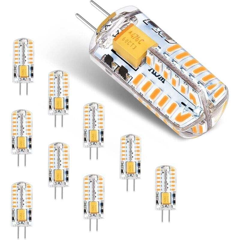 YMYNYG4 LED-Lampen, 12 V AC/DC, 3 W, flimmerfreie Energiesparlampe (entspricht 30-W-Halogenlampe), Warmweiß 3000 K, G4-LED-Licht, 300 lm, nicht