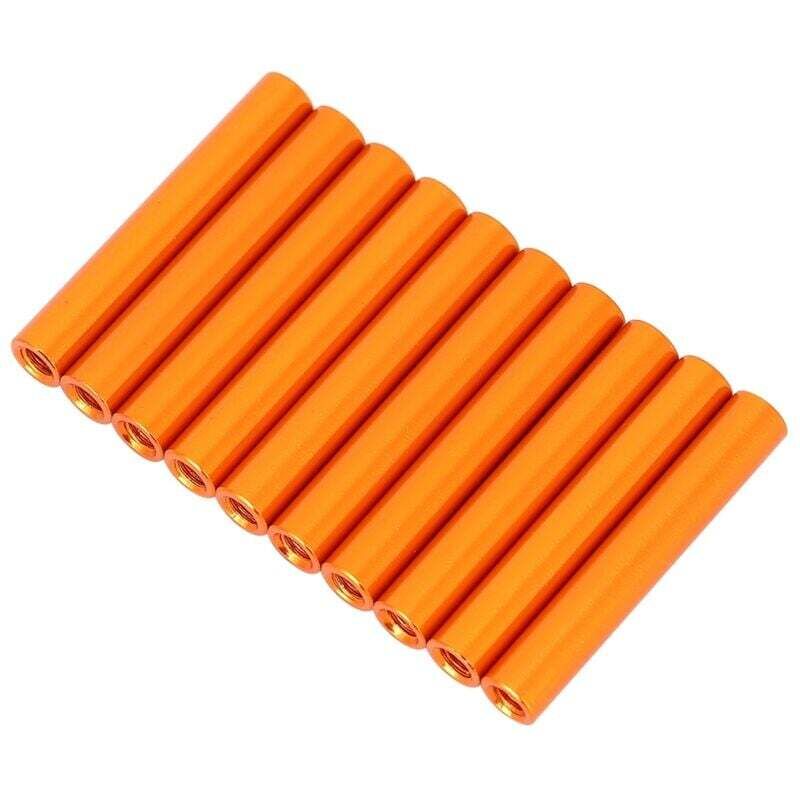 Ulisem M3 x 30 Passstift, Abstandshalter für runde Säulen, Aluminium-Dübelstangen, 10 Stück