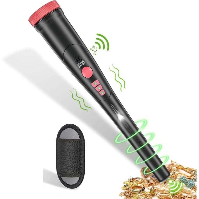 UlisemPinpointer Metalldetektor, tragbarer und professioneller Metalldetektor mit Batterien, wasserdichter und hochpräziser Pinpointer für