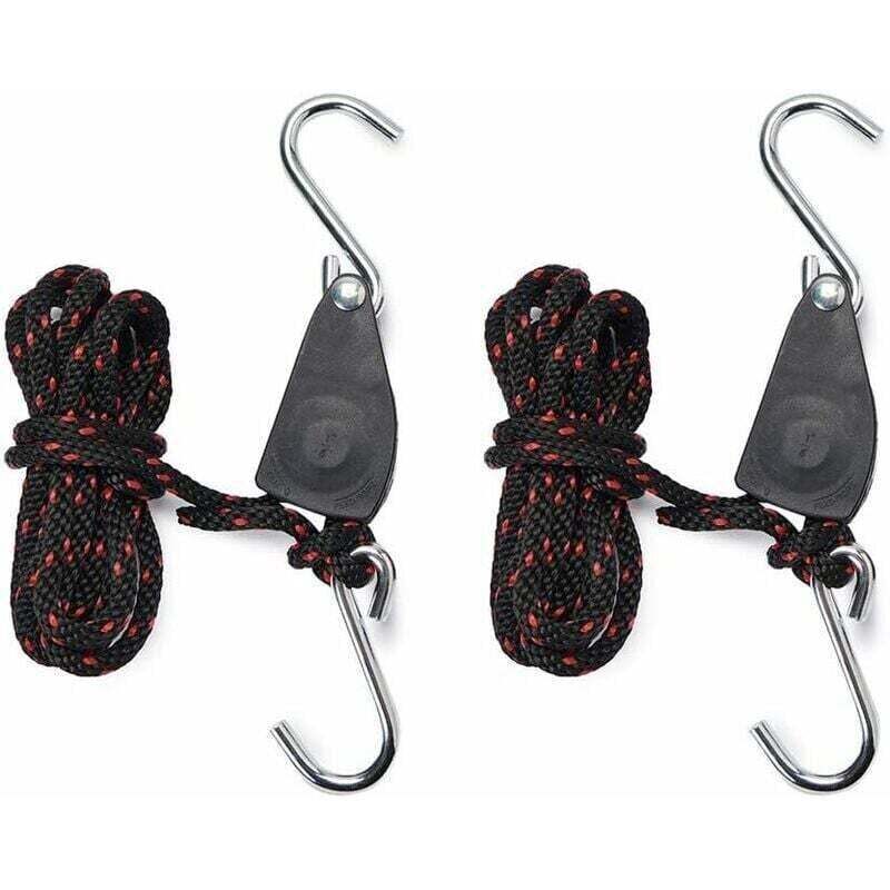 UlisemStraps Ratsche 1/4 Zoll Seil Ratsche für Grow Light 2 Stück verstellbares Hakenseil