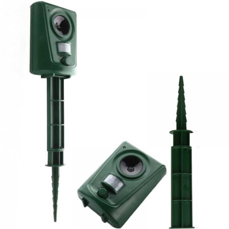 Aiperq - Ultraschall Katzenabwehr Set - Marderabwehr - Garten Garage Solar ubs led wasserfest - Wirksam gegen Ratten, Marder, Wildschweine, Dachse