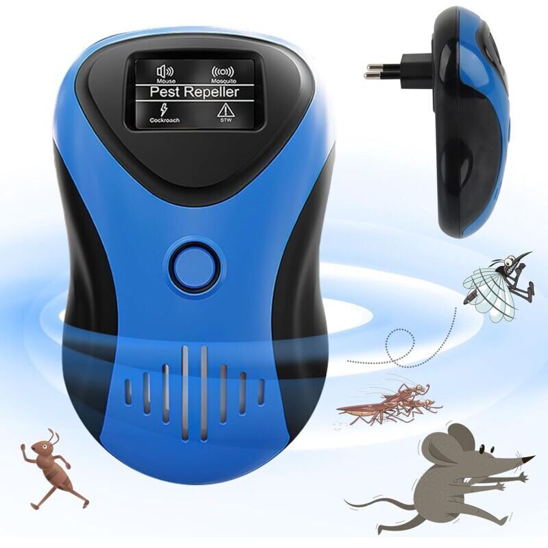 Ultraschall-Mäuseabwehr, Ultraschall-Mäuse- und Rattenabwehr, Ultraschall-Mäuseabwehr gegen Insekten zur Bekämpfung von Ratten, Kakerlaken, Fliegen,