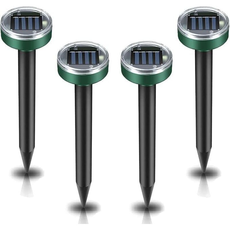 Ultraschall-Mäuseabwehrgerät für den Garten, wasserdicht, beseitigt Maulwürfe, Mäuse, Ratten und andere Nagetiere