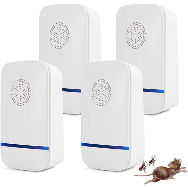 Fitags - Ultraschall-Mückenabwehr, Ultraschall-Mückenabwehr, Mückenabwehr-Plug-in-Abwehrmittel für Mücken, Mäuse, Kakerlaken, Insekten, Ratten,