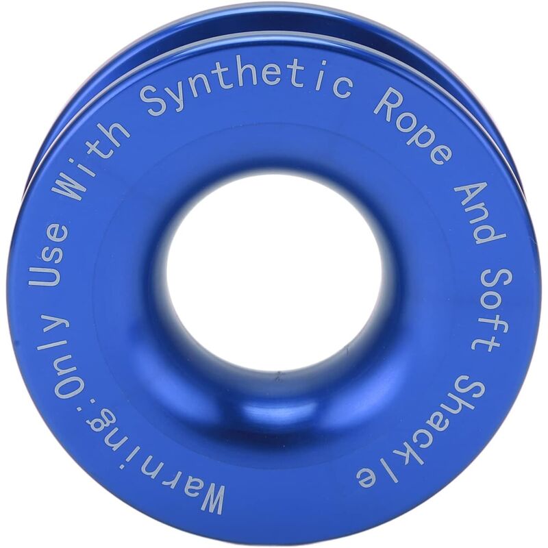 Umlenkring, Seilwinden-Umlenkring mit 41.000 lbs Bruchlast für 7/16 Zoll 1/2 Zoll Softschäkel mit 3/16 Zoll 1/4 Zoll 3/8 Zoll Seilen (Blau)