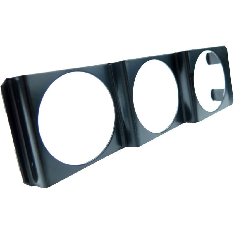 ? Universal 52 mm 3-in-1-Messgerät Wassertemperatur Öldruck Spannung Armaturenbrett-Pod Schwarz 2 Zoll