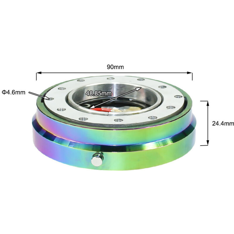 Universal Auto Auto Racing Dünne Version Lenkrad Schnellspanner Naben Adapter Abbrechen Boss Kit Silber