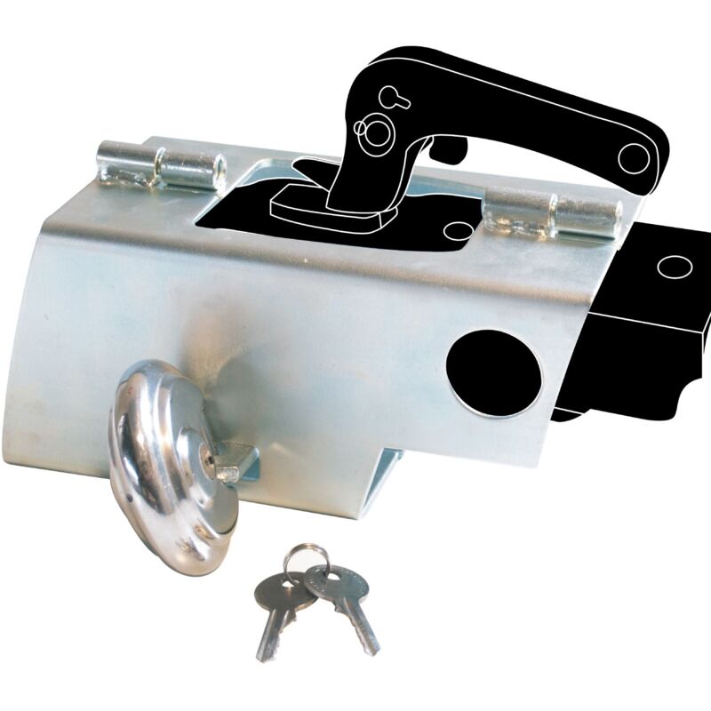 Peraline - Universelles Diebstahlschutz für Anhängerkupplung mit 2 Schlüsseln