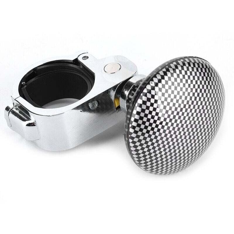 Universal-Lenkrad-Drehknopf fürs Auto, Power Ball, Zusatz-Booster-Griffsteuerung (Kohlefasermuster)