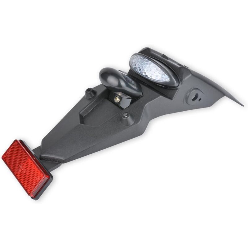 Ersandy - Universal Motorrad 12V led Kotflügel und Rücklicht, mit Bremslicht, Lichtreflektor, für Motocross, Sportmotorrad, Pit Dirt Bike (Rauch)