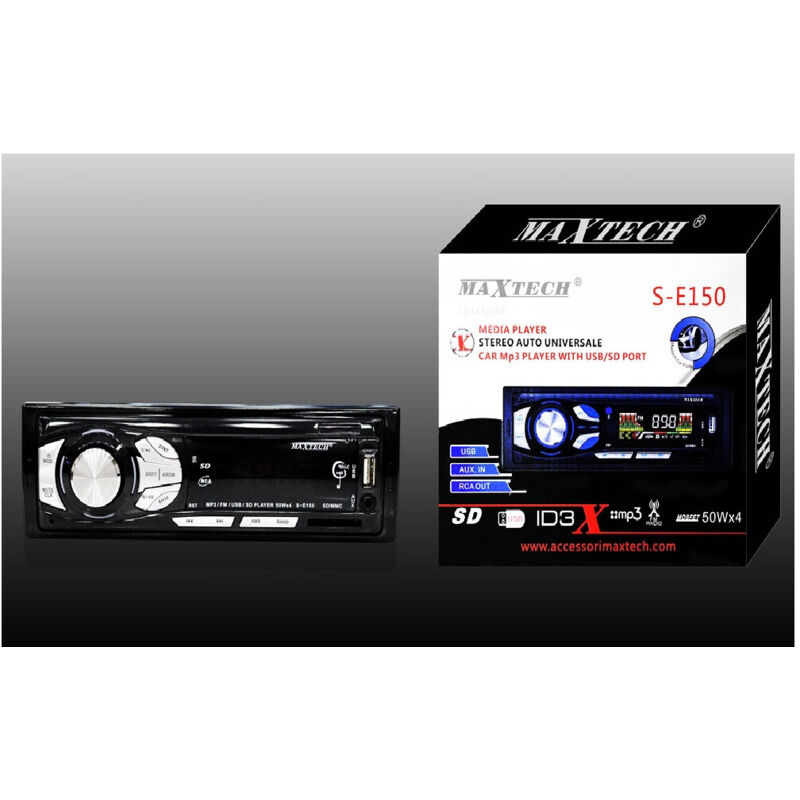 Trade Shop Traesio - Trade Shop - universal auto stereo radio fm radio sd usb MP3 aux eingang mit front panel -
