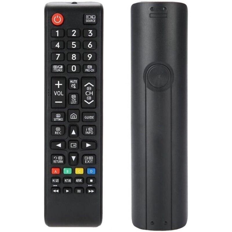 Universalfernbedienung für Samsung-Fernseher, kompatibel mit allen Samsung-Modellen, Schwarz