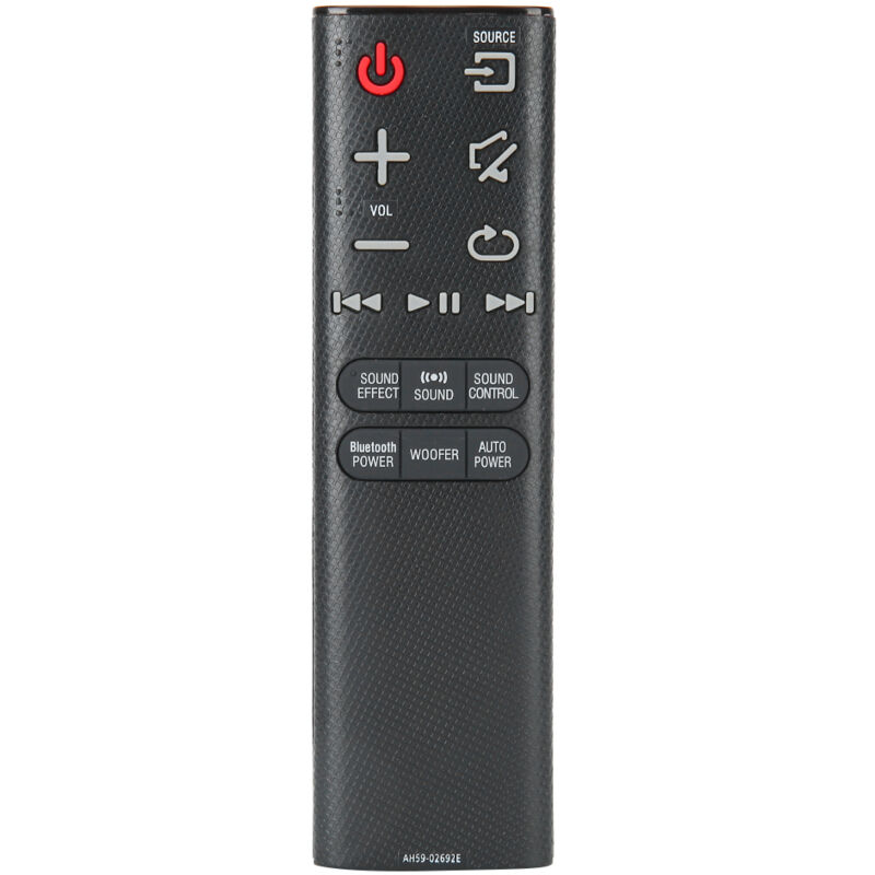 Universalfernbedienung für Samsung PS-WJ6000, HW-J355 und HW-J450 Soundbar mit kabelgebundenem und Bluetooth-Subwoofer