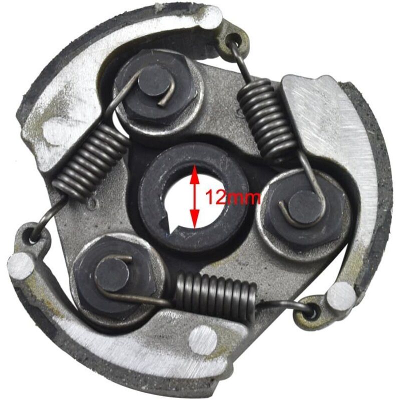 Universelle 3-Backen-Fliehkraftkupplung für 43, 47 und 49 cm³ Pocket Bikes, Motocross-Motorräder, Minibikes und Quads