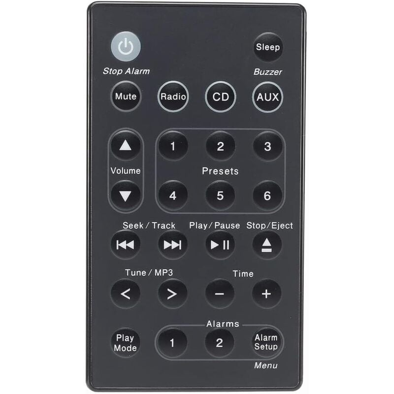Universelle Ersatzfernbedienung von Bose für das Bose Sound Touch Wave Music Radio System der 1., 2., 3. und 4. Generation (ohne Batterien) (Schwarz)