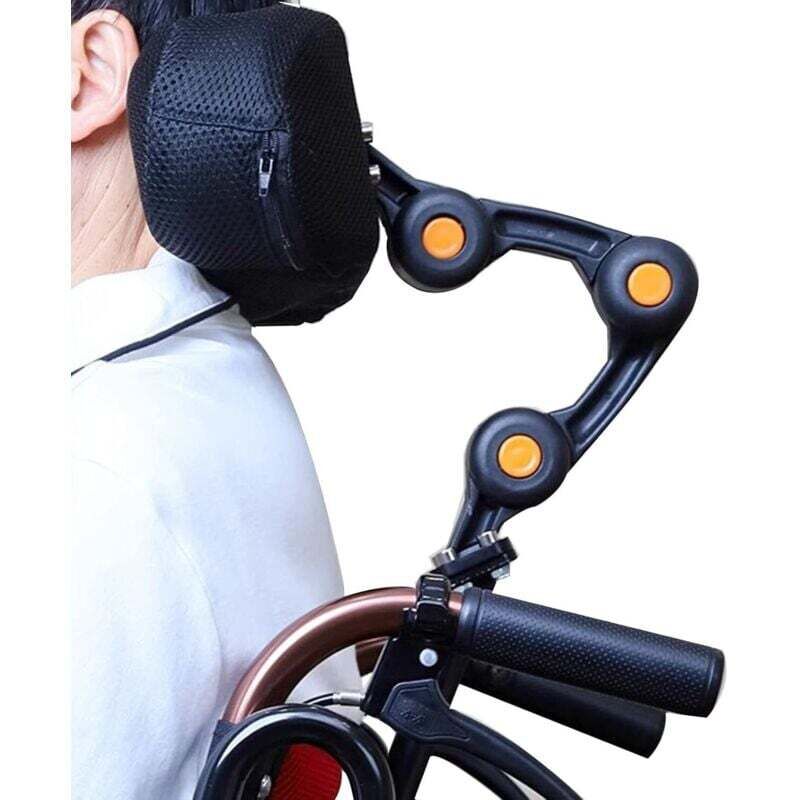 Universelle Rollstuhl-Kopfstütze, verstellbares gepolstertes Kopfstützenkissen, verstellbares Rollstuhl-Kopfstützenkissen XXW