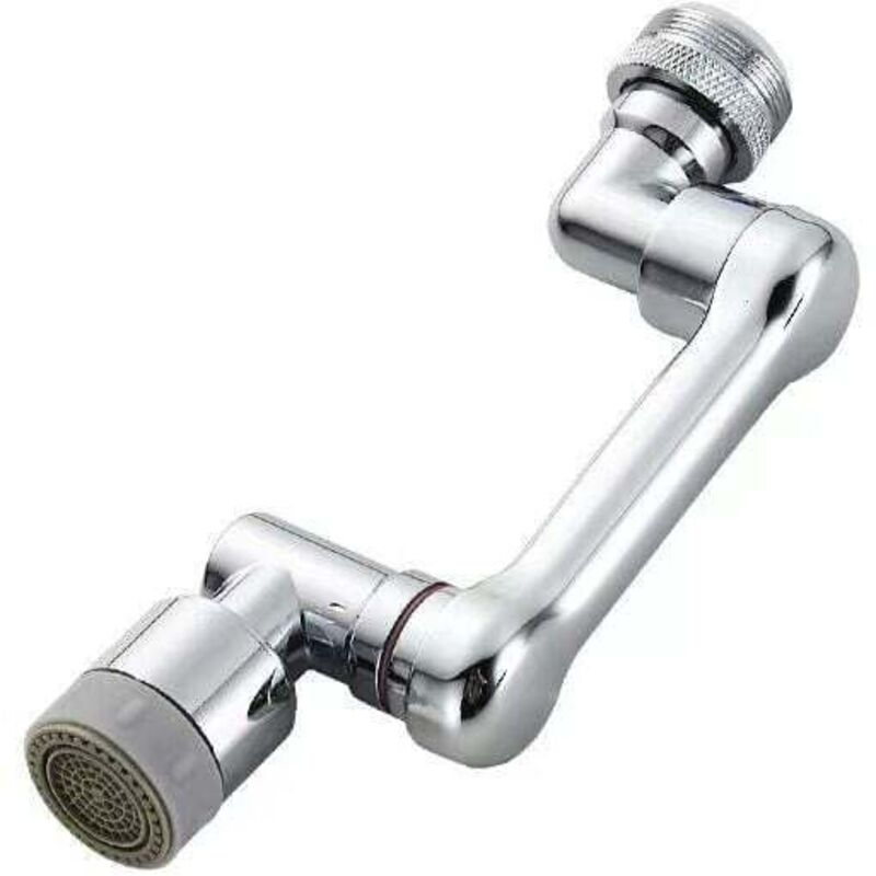 Estensione universale per rubinetto girevole, rubinetto per lavello da cucina girevole a 1080 gradi, filtro anti-schizzi, braccio robotico girevole 2