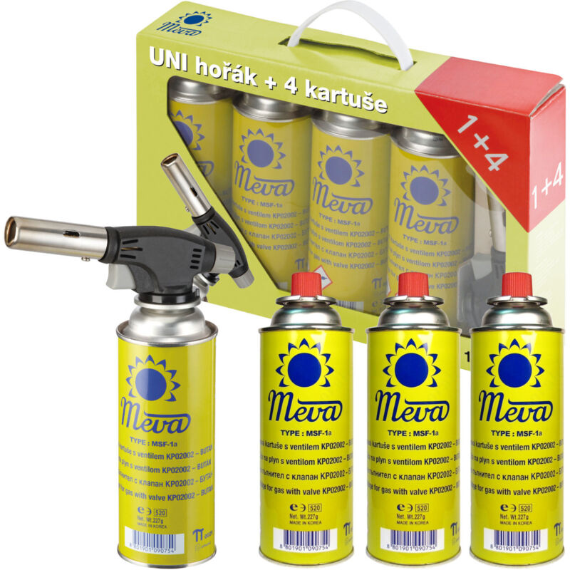 Creme Brulle 1 kW Universal-Gasbrenner-SET für die Gastronomie