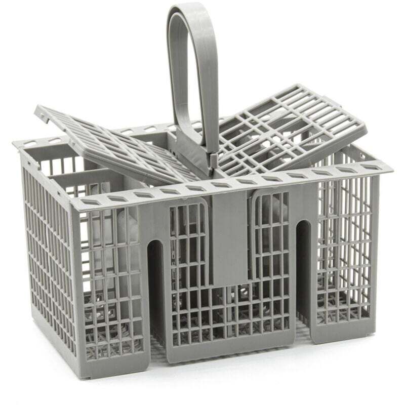Universeller, großer Besteckkorb für Hotpoint Geschirrspüler 99673-8729, C00257140, C00386607, Grau, Geschirrspüler-Ersatzteil, Besteckkorb