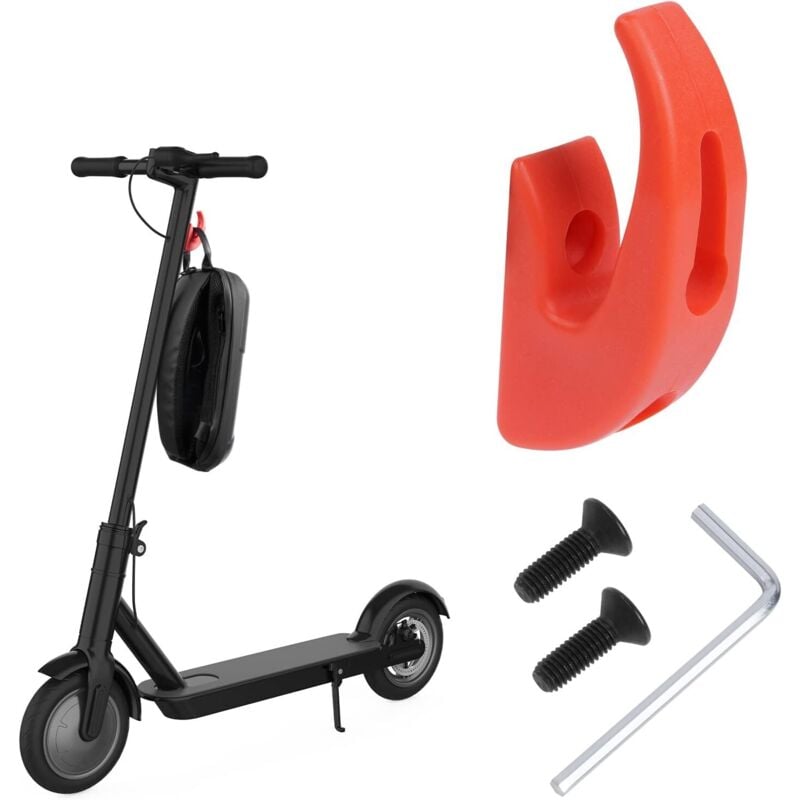 Universeller und robuster Haken für Elektroroller, Zubehör kompatibel mit Scooter 1S/M365/Pro, Rot