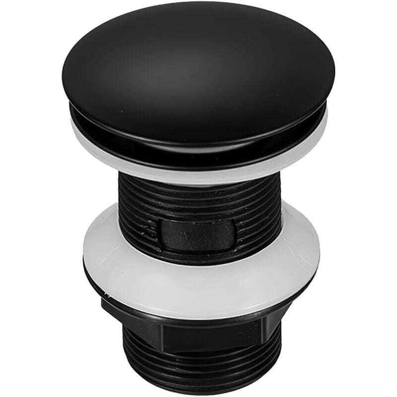 Universeller Waschbecken-Ablaufstopfen, Waschbecken-Ablaufstopfen für Badezimmer, Ablaufstopfen für Spüle und Waschbecken (Matt Schwarz)