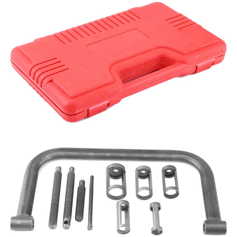 Universelles Ventilfeder-Kompressor-Set, 10-teiliges automatisches Ventilfeder-Kompressor-Werkzeug für Auto, Transporter, Motorrad, Fahrräder