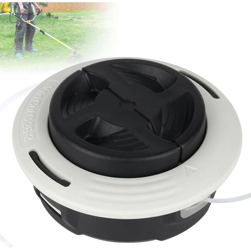 Unkrautbürstenkopf C26-2 kompatibel mit Stihl Autocut C26-2, Ersatzkopf für STIHL FS55 FS56 FS80 FS85 FS87 FS89 FS90 FS120 FS240 FS250 FS260