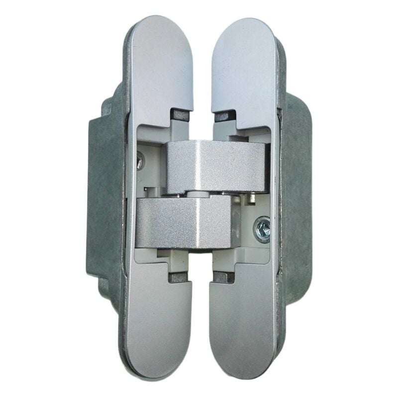 Dolaso - Unsichtbares Scharnier für schwere Türen – 2er-Set (Last 40 kg, Öffnung 180°)